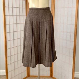 Vintage Brown Midi Skirt